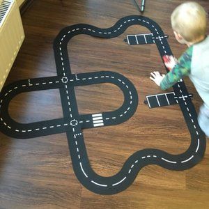 Toy car traffic road